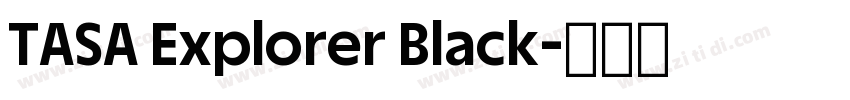 TASA Explorer Black字体转换